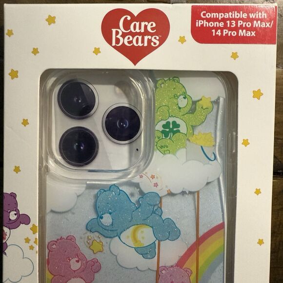 Care Bears Iphone 13/14 Pro Max Glitter Protective Phone Case Skinny Dip London - Picture 3 of 5